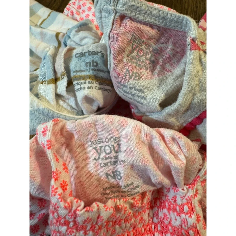 Carters Baby Clothes Girl Newborn‎ Bundle Summer Rompers One Pieces Outfits Bird